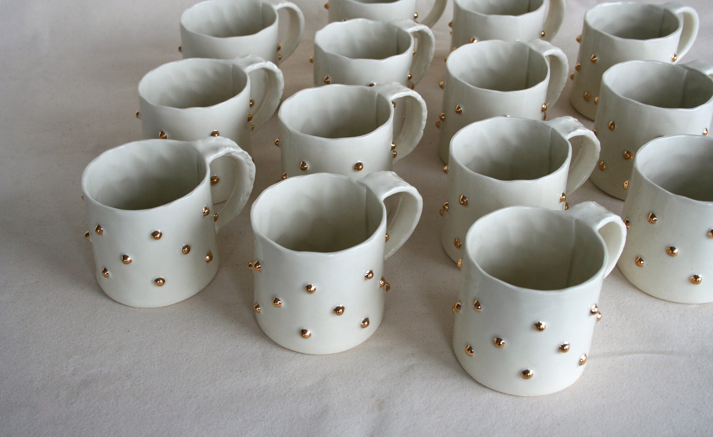 Large mug +golden studs+
