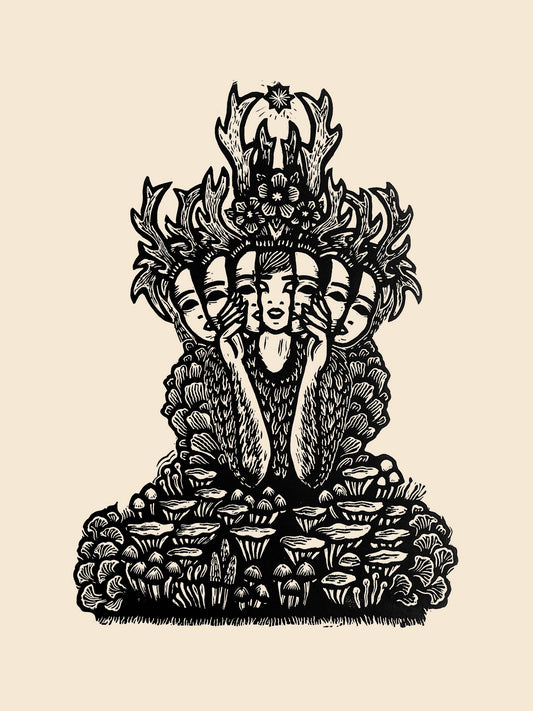 Mycélium,Estampe en tirage limité