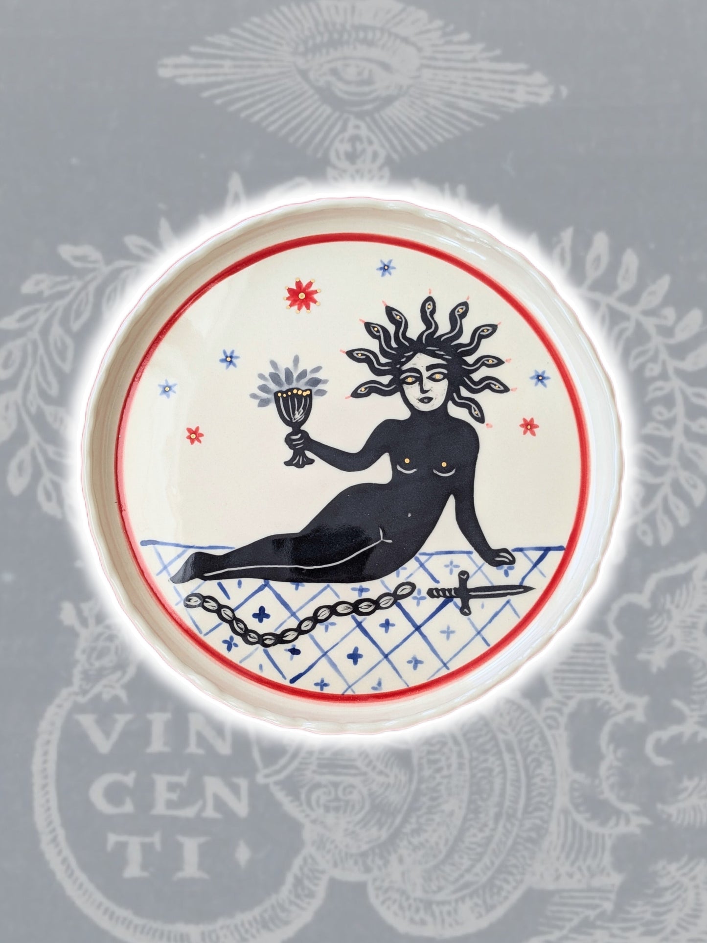 Small plate +greyhound+