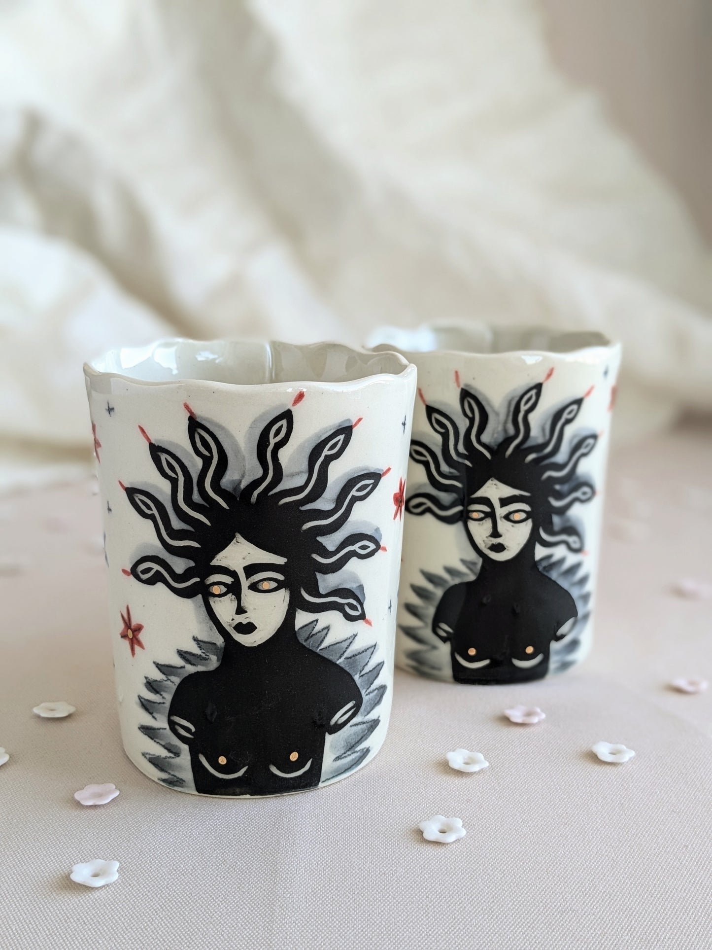 Large glass +Jellyfish+