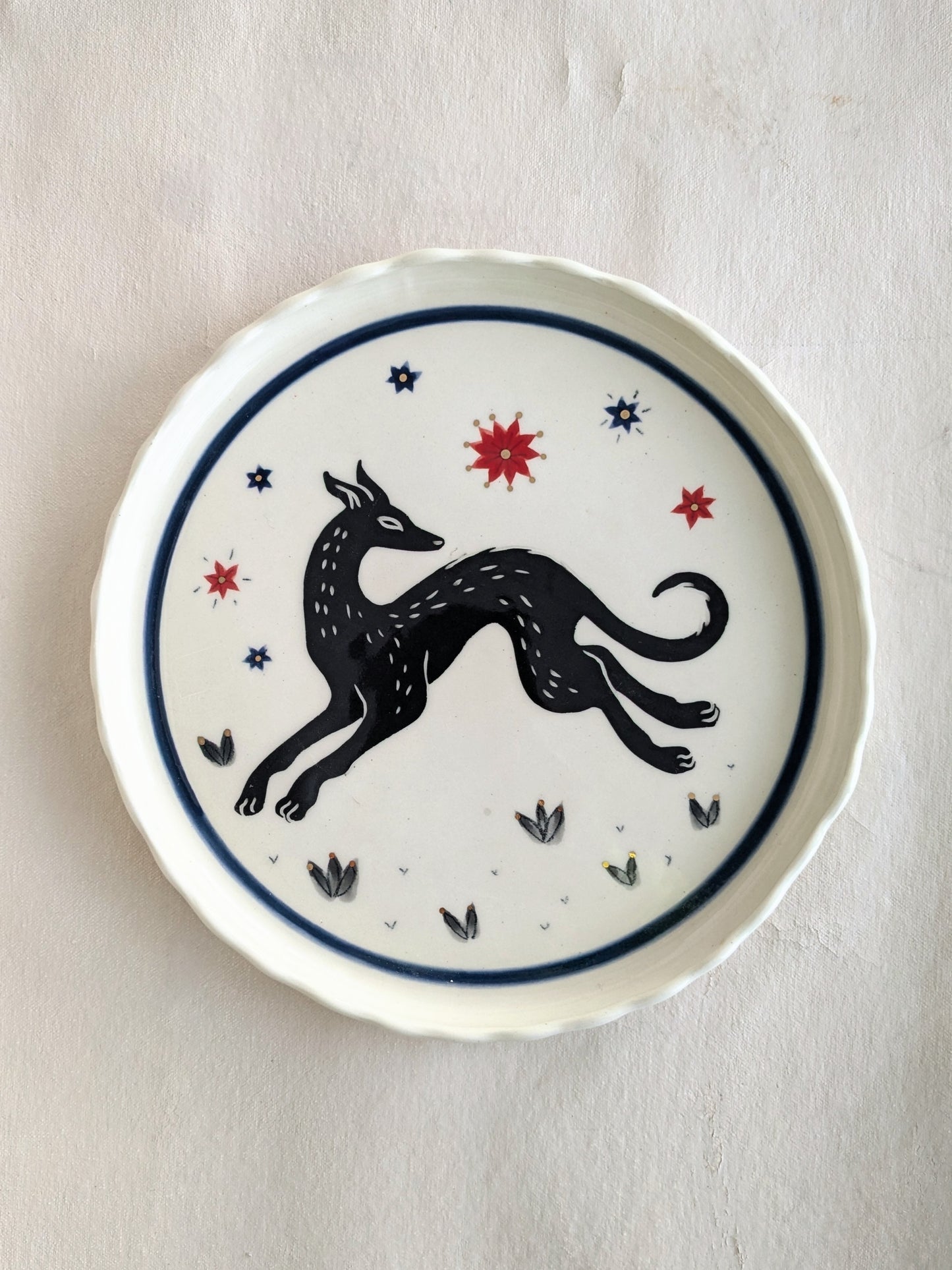 Small plate +greyhound+