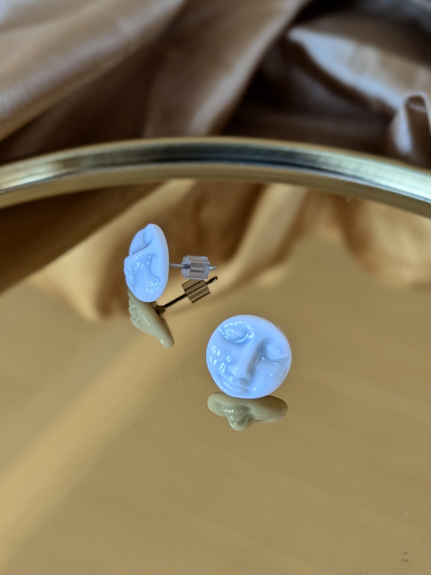 Boucles d’oreille +lune+